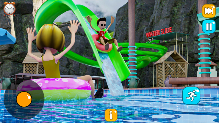 水滑道上坡公园3D模拟人生好玩吗 水滑道上坡公园3D模拟人生玩法简介