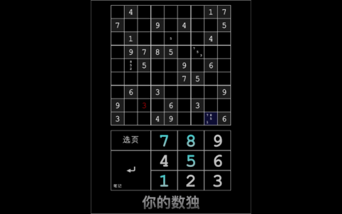 你的數(shù)獨(dú)截圖