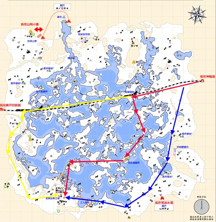 神秘湖地图高清图片