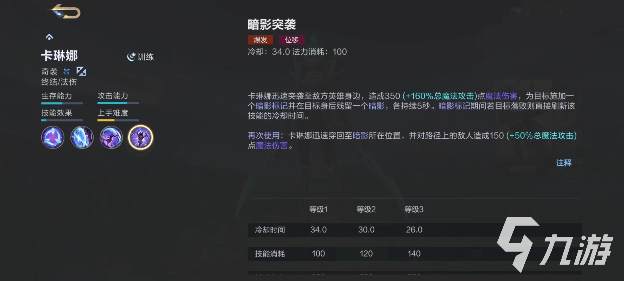 决胜巅峰卡琳娜技能怎么玩 卡琳娜技能效果及连招详解