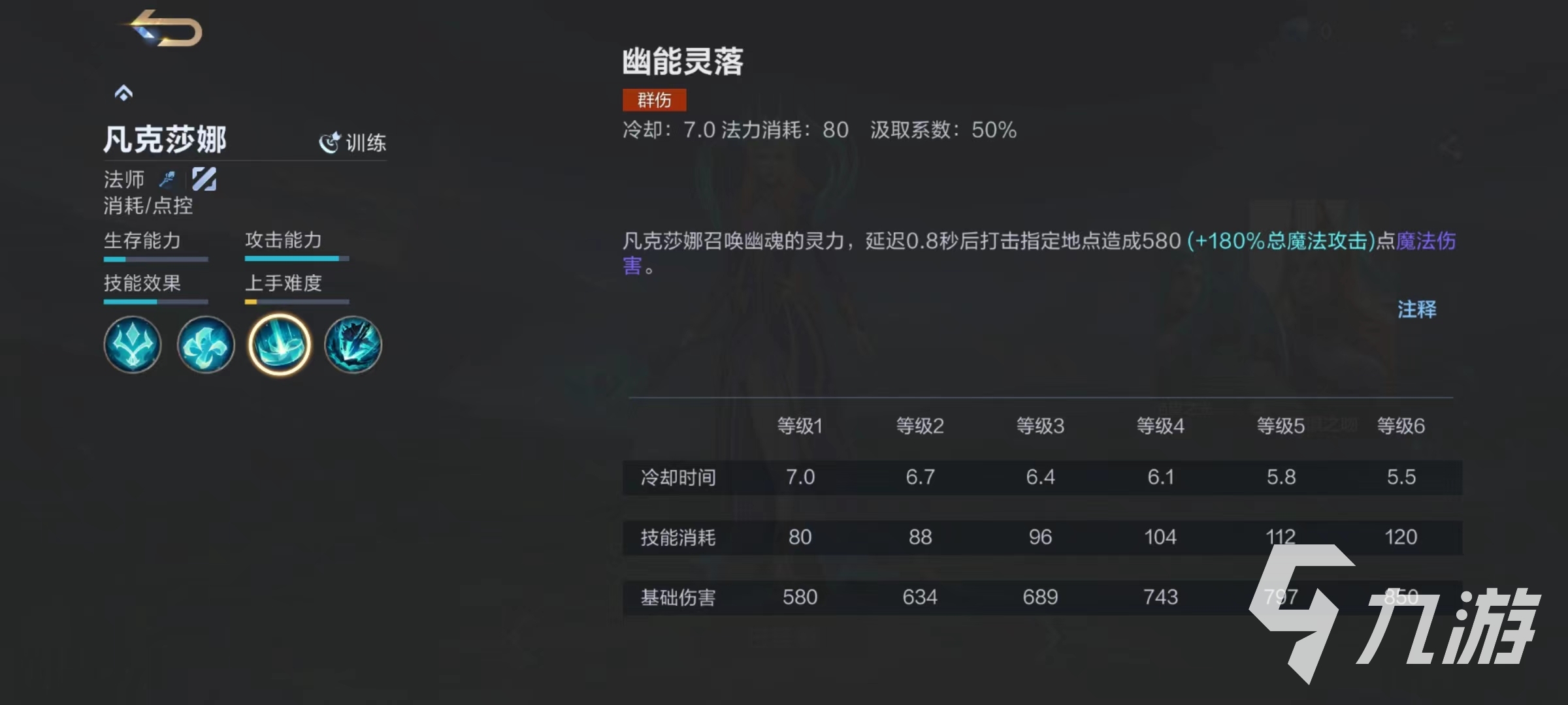 决胜巅峰凡克莎娜技能怎么样 凡克莎娜技能使用技巧详解