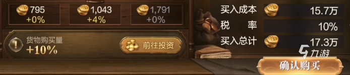 黎明之海北欧贸易怎么投资 黎明之海北欧贸易投资攻略