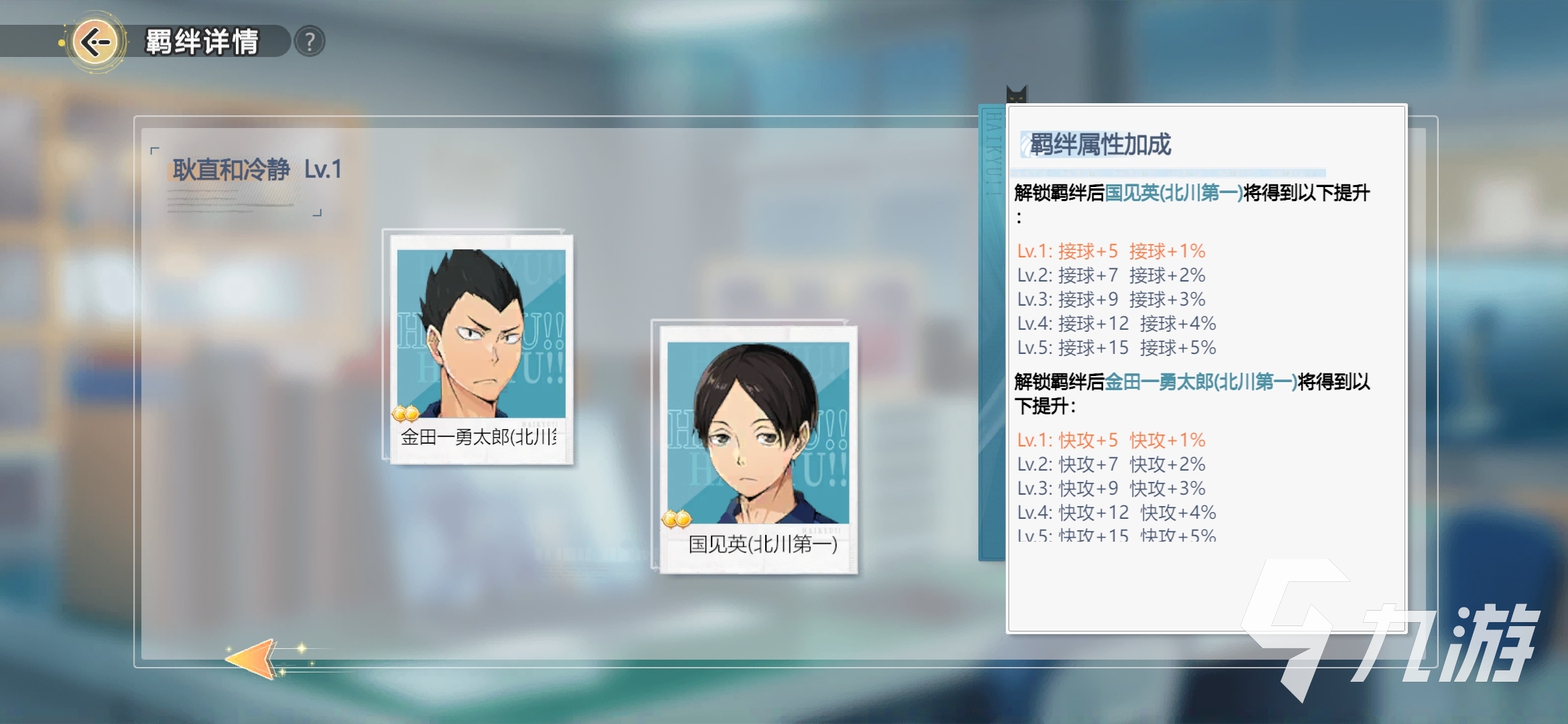 排球少年手游北川第一中学强度排行 北川一中值得培养吗