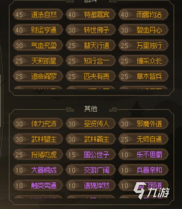 大侠立志传初始特征怎么选 大侠立志传初始特征推荐