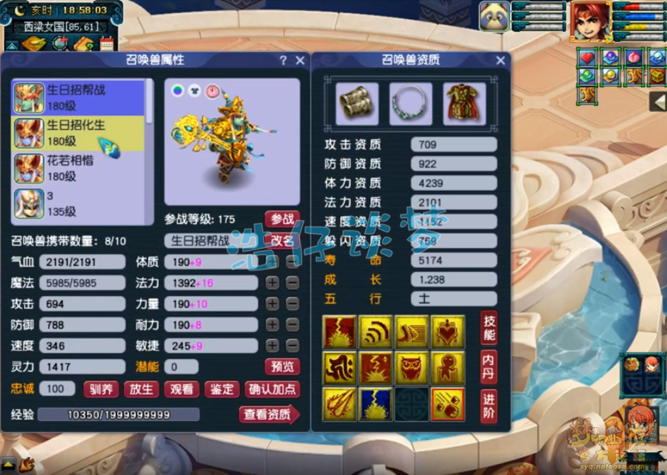 夢(mèng)幻西游175幫戰(zhàn)凌波城屬性