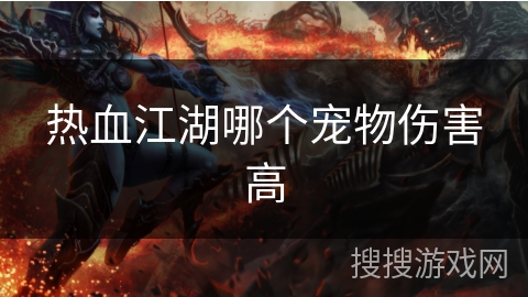 热血江湖哪个宠物伤害高