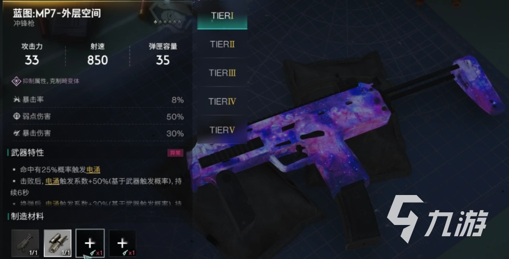 七日世界mp7外层空间搭配攻略 七日世界mp7外层空间配件推荐