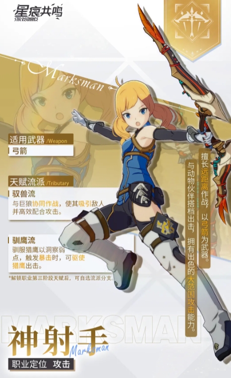 星痕共鸣神射手解析 星痕共鸣神射手职业介绍截图