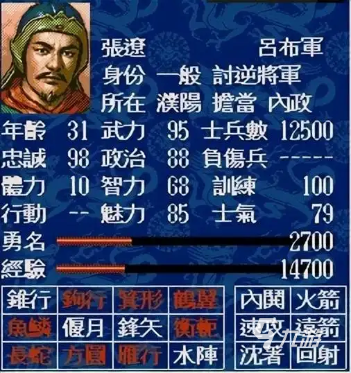 三国志5最好用的武将是谁 三国志5好用的武将推荐