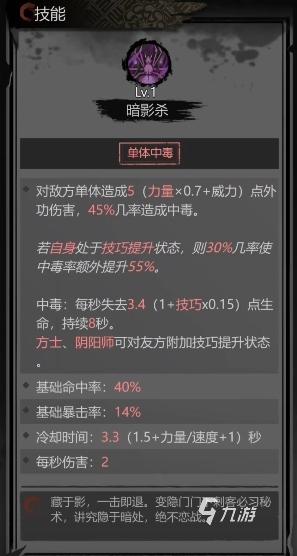 神探詭事錄刺客怎么樣 神探詭事錄刺客職業(yè)技能介紹