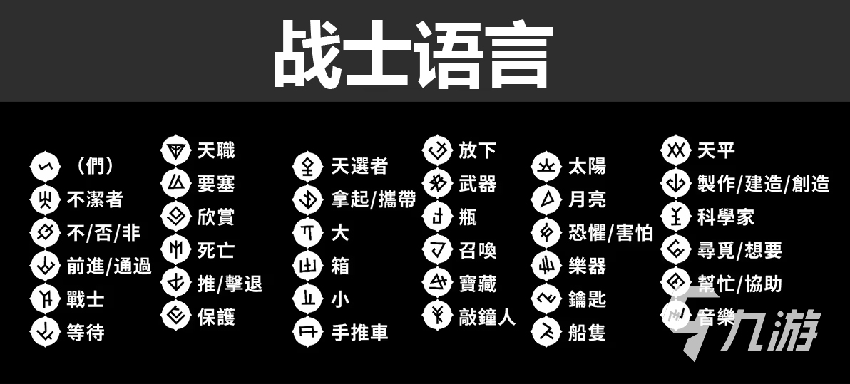 巴别塔圣歌字符含义大全及解释 巴别塔圣歌字符翻译汇总