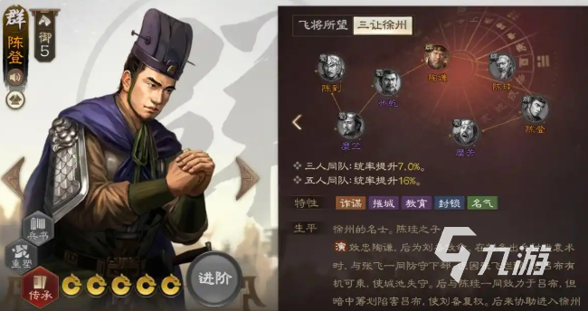 三国志战棋版陈珪怎么样 三国志战棋版陈珪解析