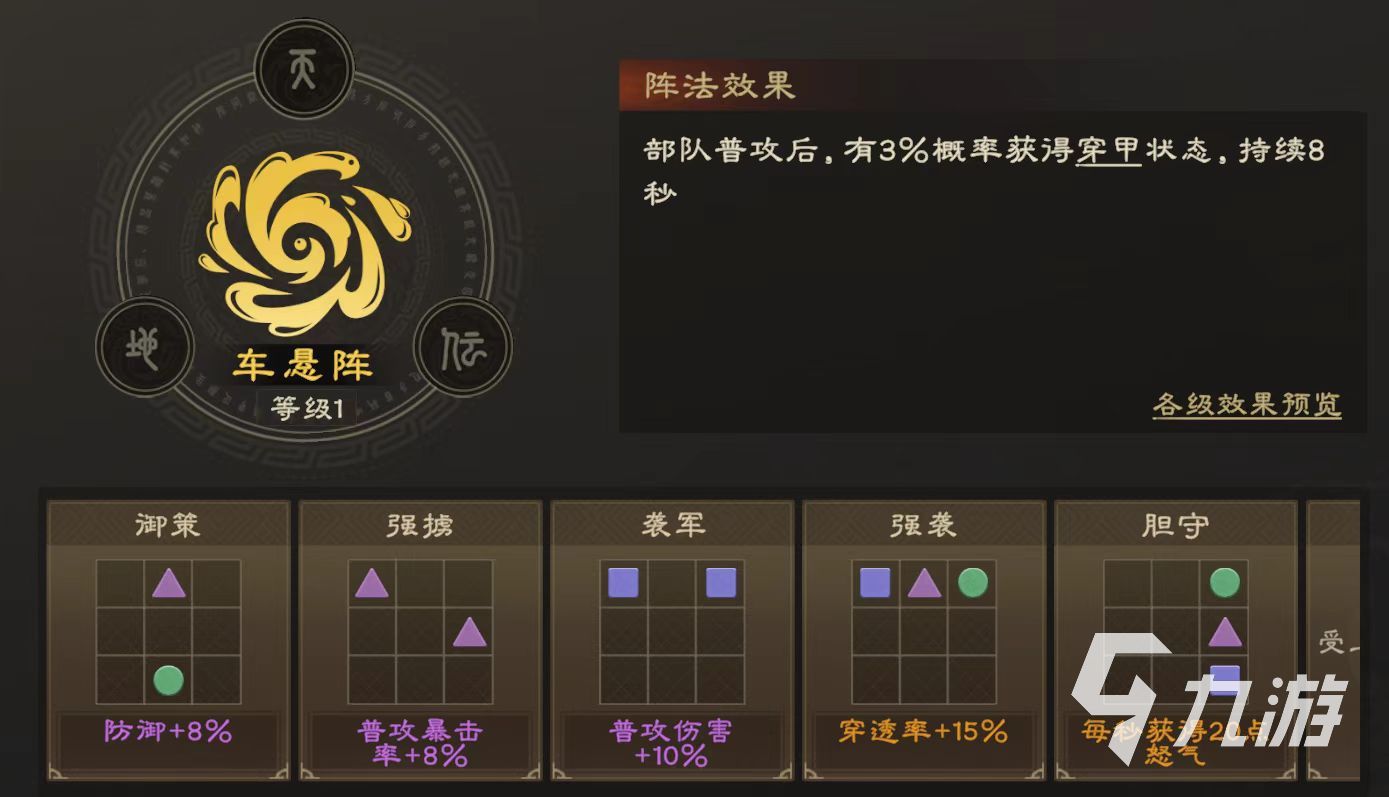 偃武阵法怎么选 偃武阵法攻略详解