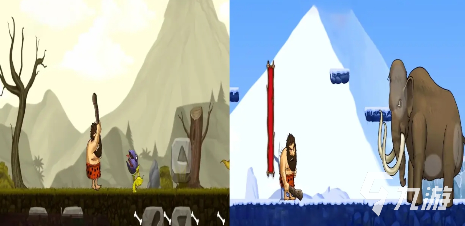经典横版原始人游戏盘点：2025年值得重温的怀旧冒险之作