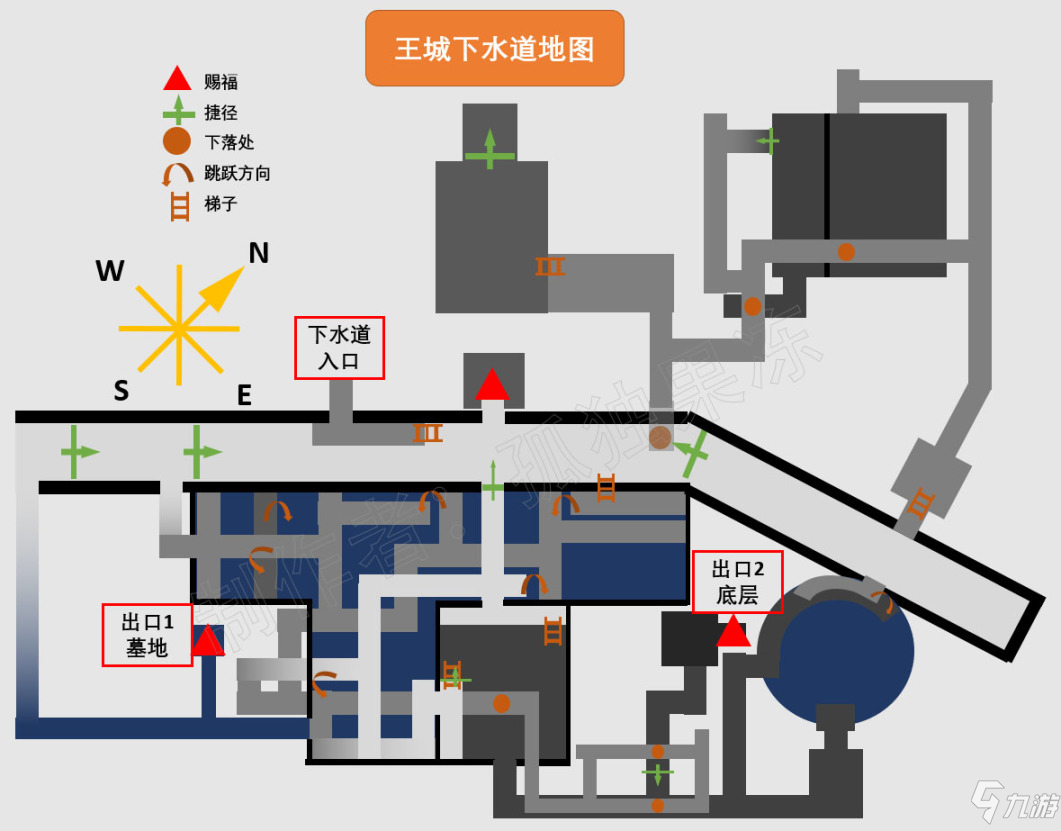 《艾爾登法環(huán)》王城下水道路線地圖分享 王城下水道怎么走