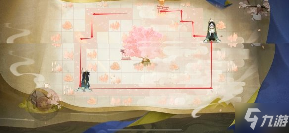 《阴阳师》隐世山行一阶怎么走 隐世山行一阶路线图