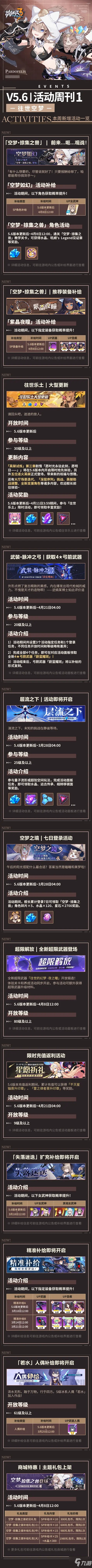 崩壞3V5.6版本什么時候更新 崩壞3V5.6版本維護(hù)通知