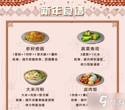 《明日之后》料理大赛食物菜谱大全 