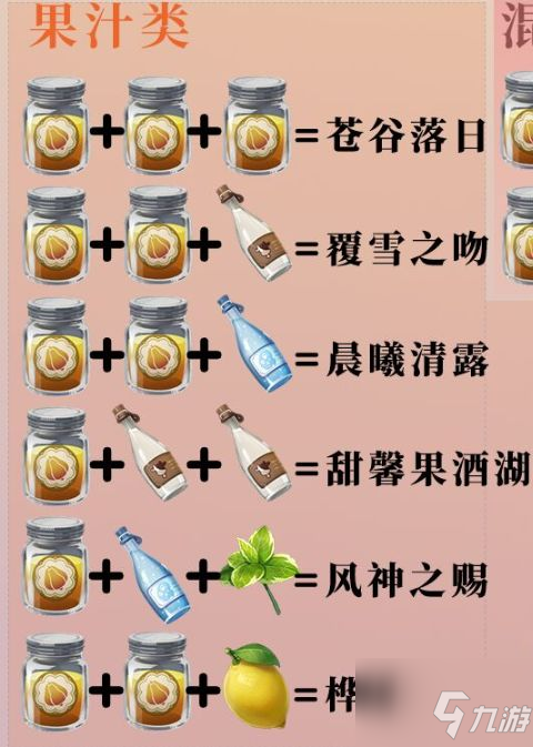 原神覆雪之吻配方是什么 隐藏饮品覆雪之吻配方介绍