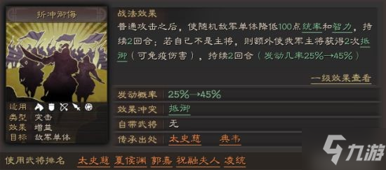 《三国志战略版》折冲御侮有用吗 折冲御侮战法攻略