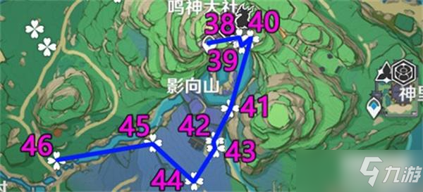 原神绯樱绣球最新采集路线