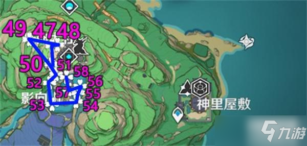 原神绯樱绣球最新采集路线