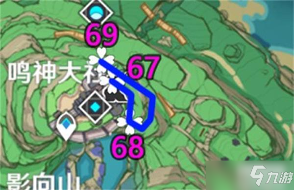 原神绯樱绣球最新采集路线