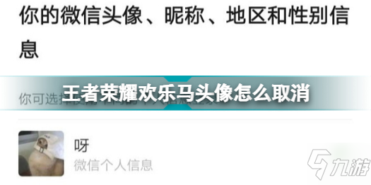 《王者榮耀》歡樂馬頭像更改取消方法教程 歡樂馬頭像怎么取消