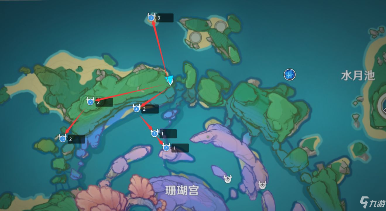 原神2.6刀镡采集路线分享