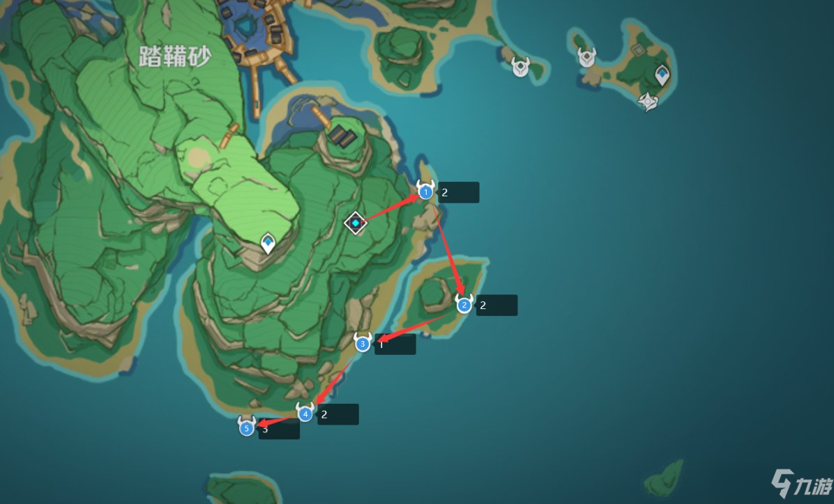 原神2.6刀镡采集路线一览
