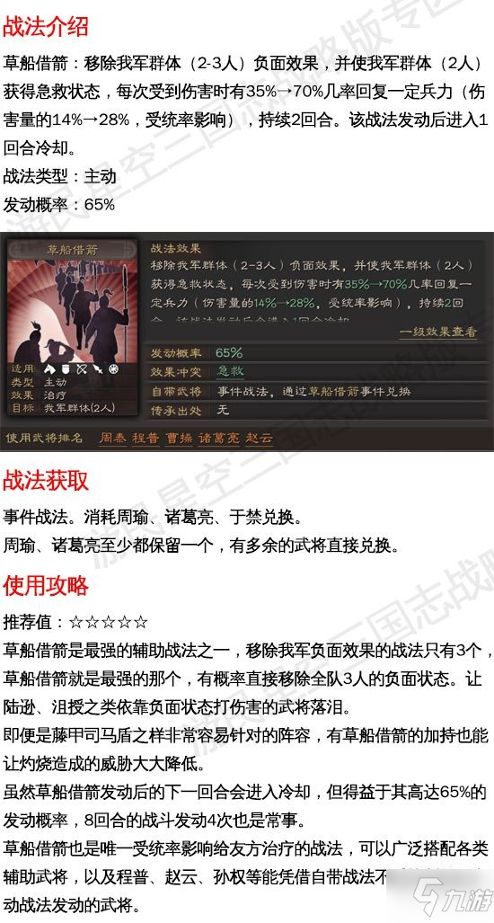 《三国志战略版》草船借箭有用吗 草船借箭战法攻略