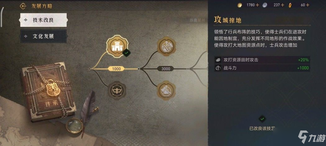 重返帝国发展方略加点攻略：发展方略技术改良和文化发展