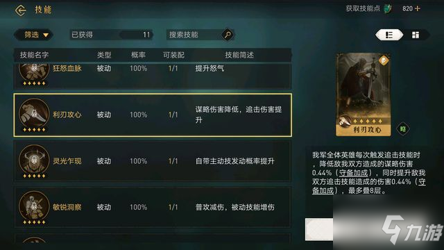 《重返帝国》魏兰加点攻略