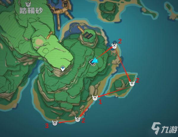 《原神》刀镡高效收集路线