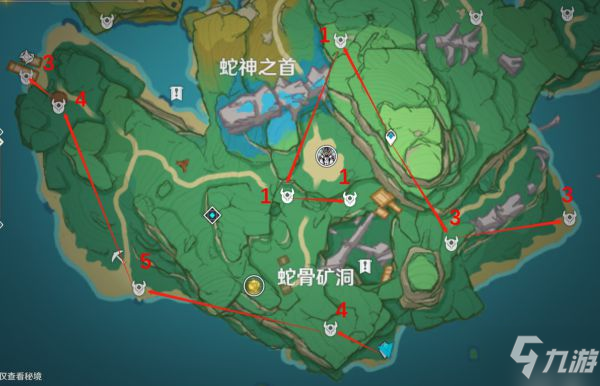 《原神》刀鐔高效收集路線