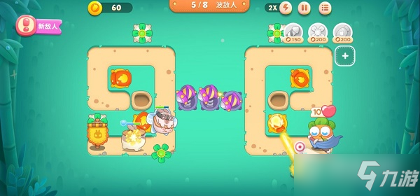 《保卫萝卜4》卧兔藏龙第28关满星攻略