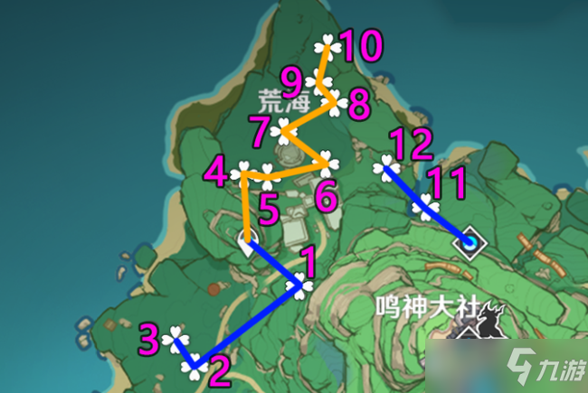 原神緋櫻繡球分布位置及采集路線推薦