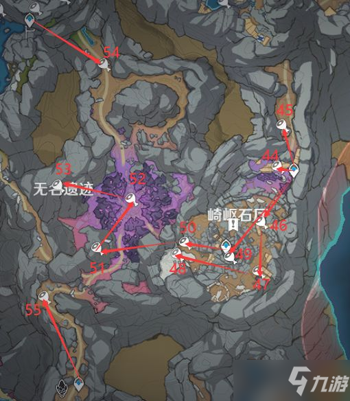 原神流明石原矿位置大全：流明石原矿位置分布图