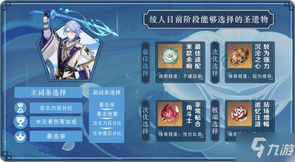 《原神》2.6版神里绫人主C配置指南 神里绫人主C出装与配队解析