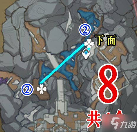 《原神》层岩巨渊地区水晶矿采集路线分享