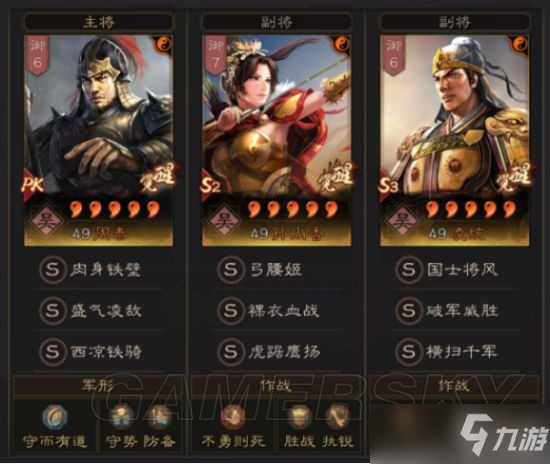 《三国志战略版》PK赛季6队共存阵容介绍