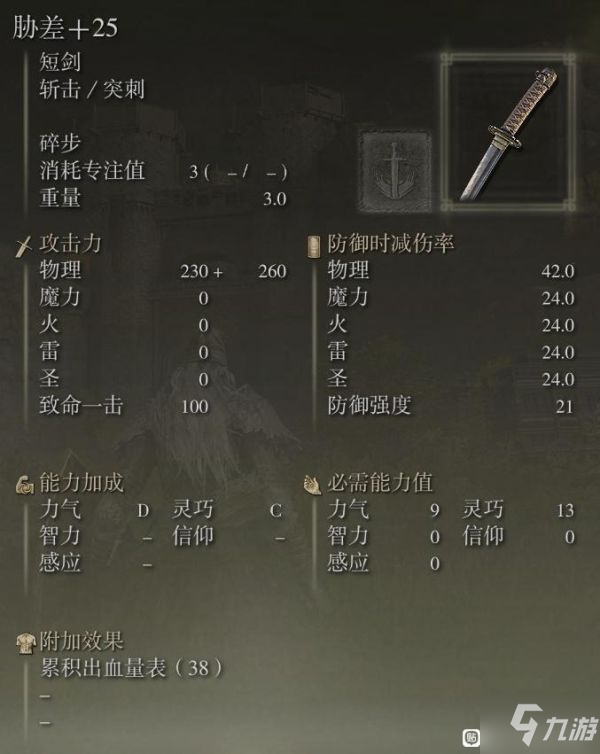 《艾尔登法环》全武器满强化面板数据一览