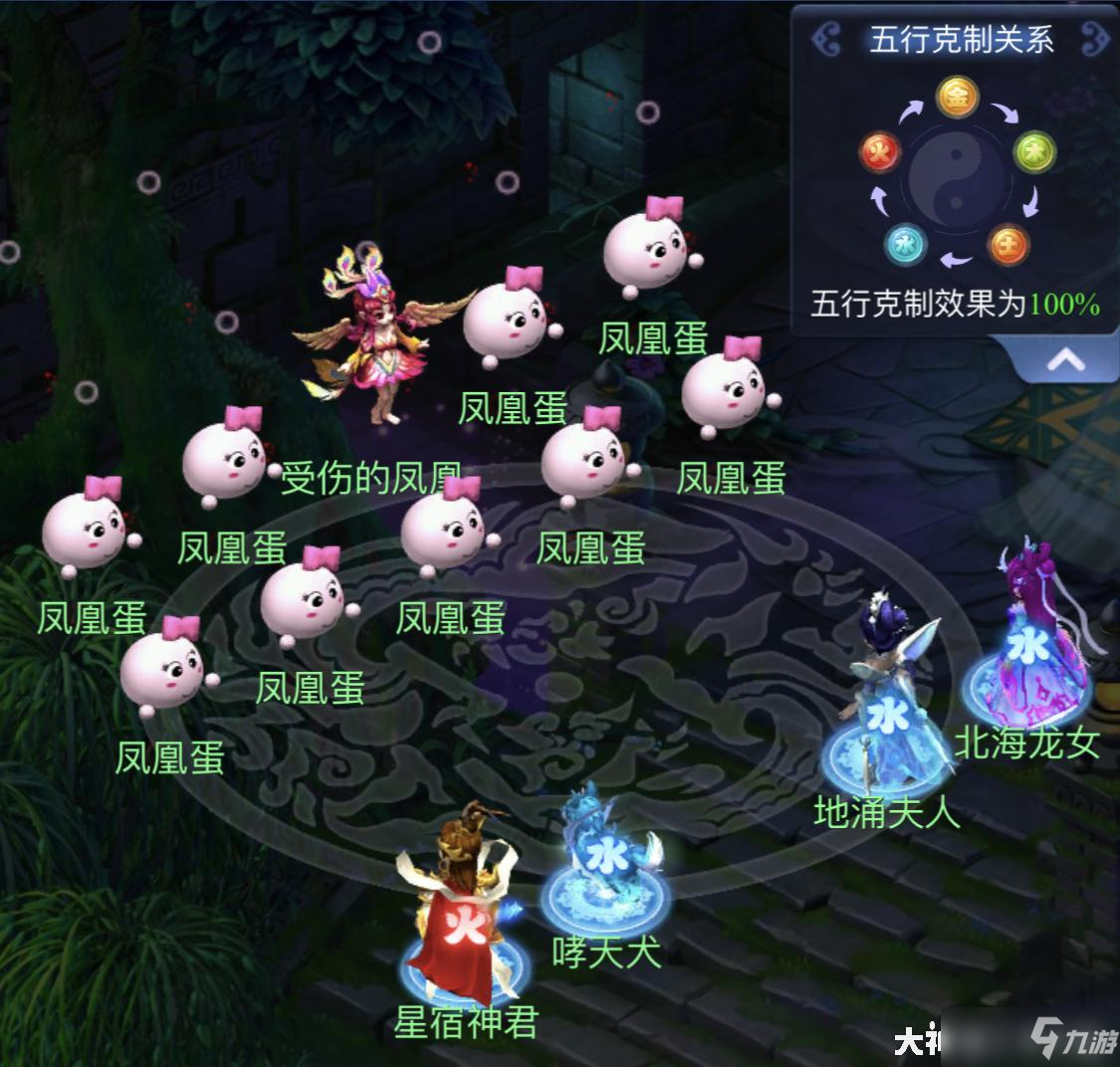 梦幻西游网页版8月五行斗法受伤的凤凰通关阵容搭配与打法攻略[多图]
