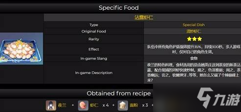 《原神》夜蘭特殊料理配方