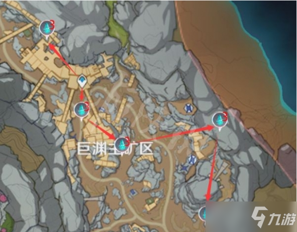 《原神》水晶矿石在哪采集？层岩巨渊水晶矿石收集路线分享