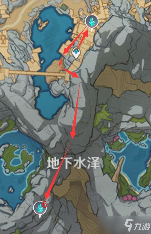 《原神》层岩巨渊水晶矿石采集线路分享