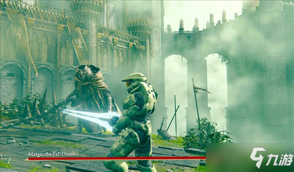 《艾尔登法环》“士官长”Mod 双持能量剑畅行无阻