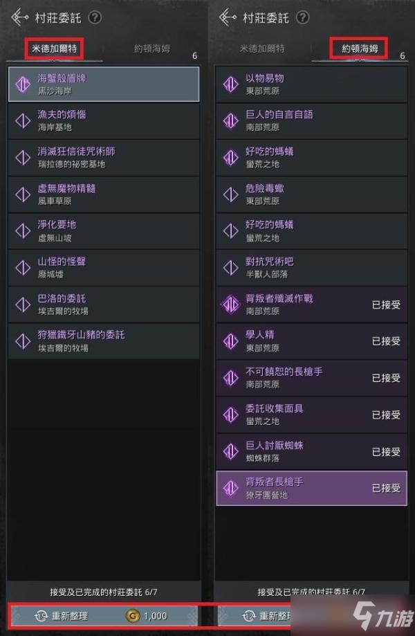 《奥丁神叛》村庄委托实用技巧攻略