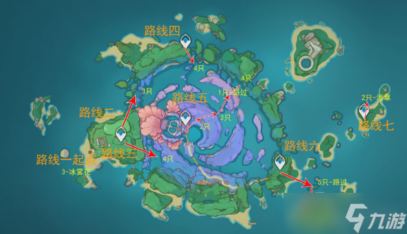 原神飘浮灵分布图