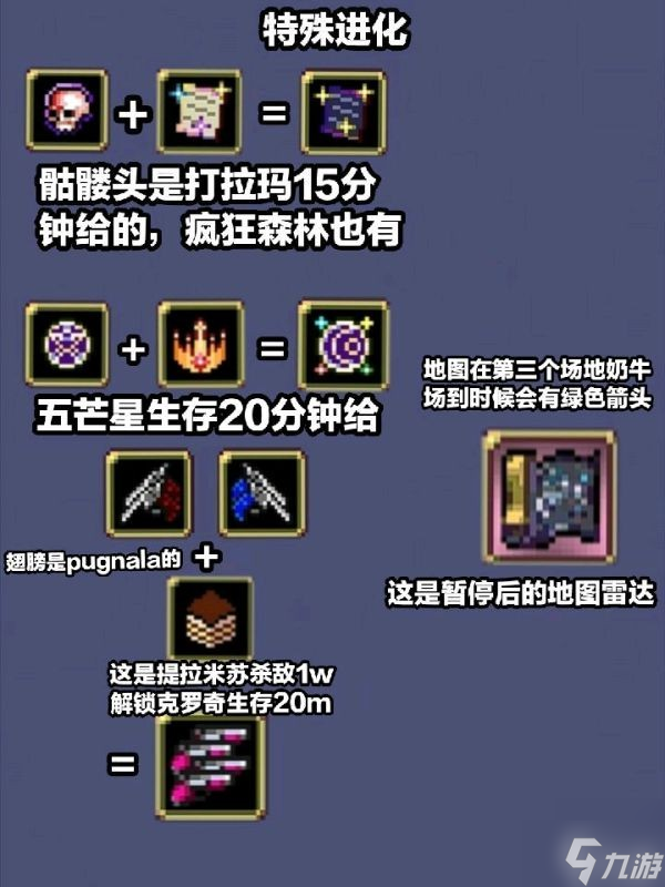《吸血鬼幸存者》装备特殊进化合成公式汇总